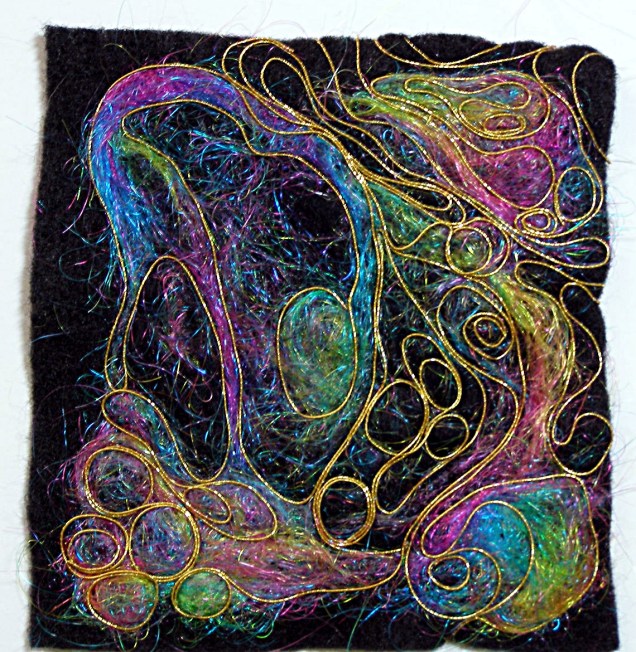 abstract felt WIP 22 March 2012 © Angela Porter 2012