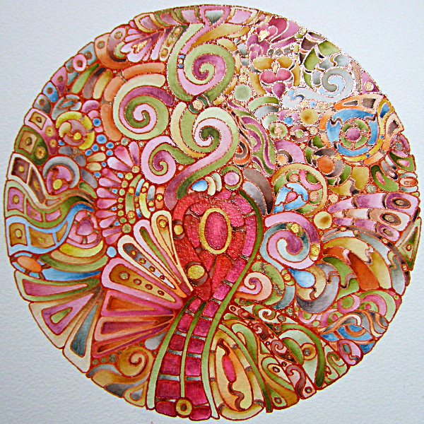 Earthy Mandala 13 June 2012 © Angela Porter 2012