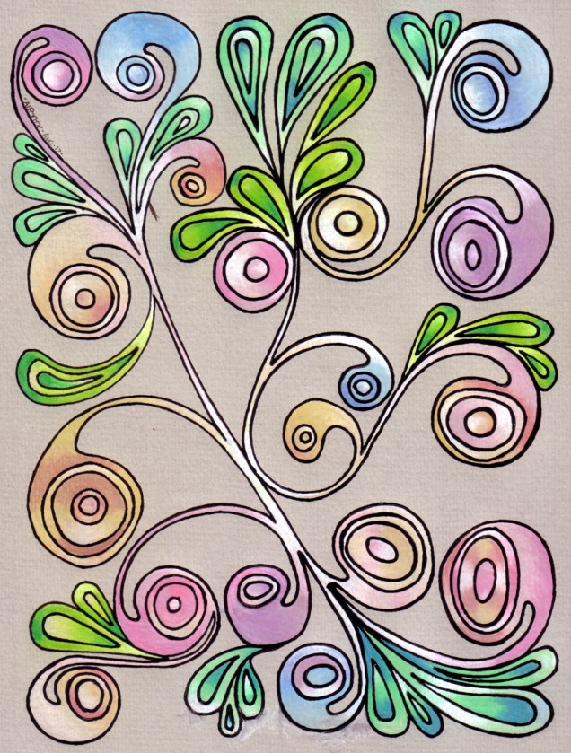 AbstractFloral1 10Aug12 © Angela Porter 2012