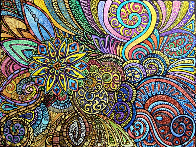 Let It Grow Coloured © Angela Porter 2013