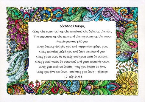 Celtic Blessing for Darya©Angela Porter 2013