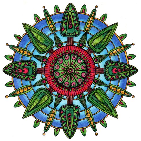 Woodland Mandala © Angela Porter 2014