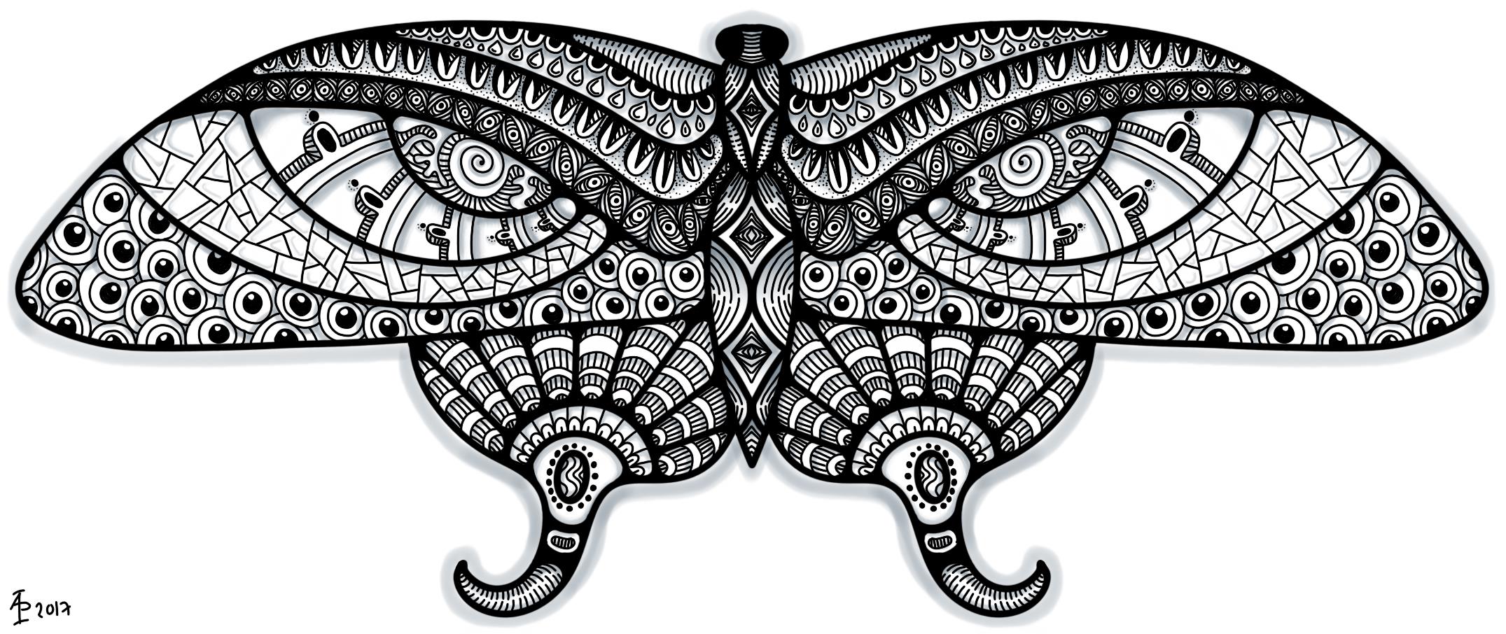 Butterfly 8 patterned_AngelaPorter_16June2017