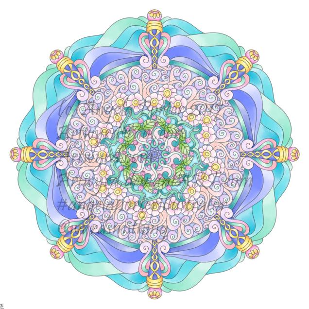 Angela Porter mandala 17 July 2018 watermarked