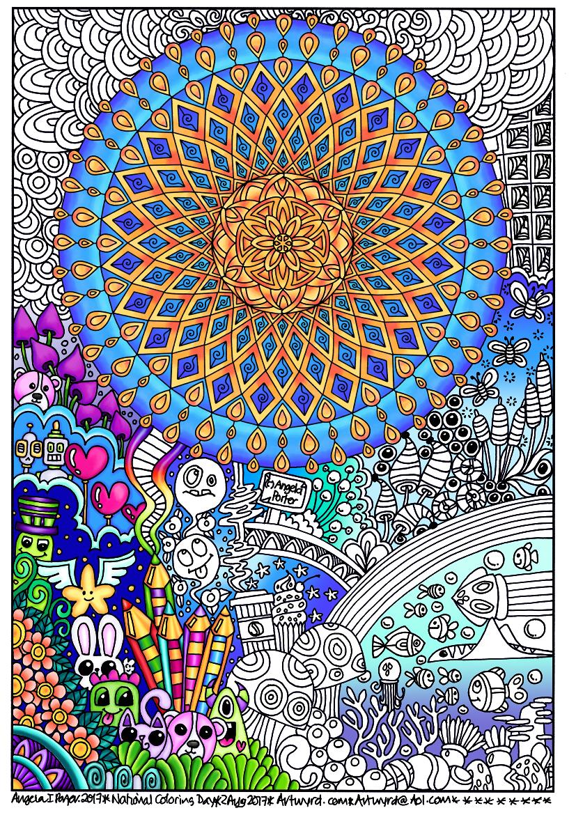 Angela Porter National Colouring Day 2018 colouredSmall