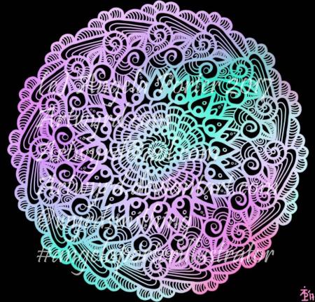 Rainbow Mandala01-Angela Porter