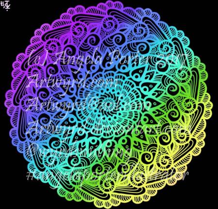 Rainbow Mandala02-Angela Porter