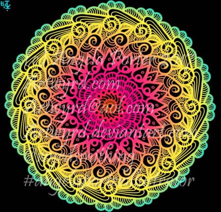 Rainbow Mandala06-Angela Porter