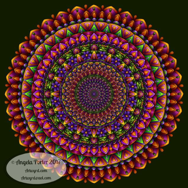 Mandala 30 Dec 2017 by Angela Porter