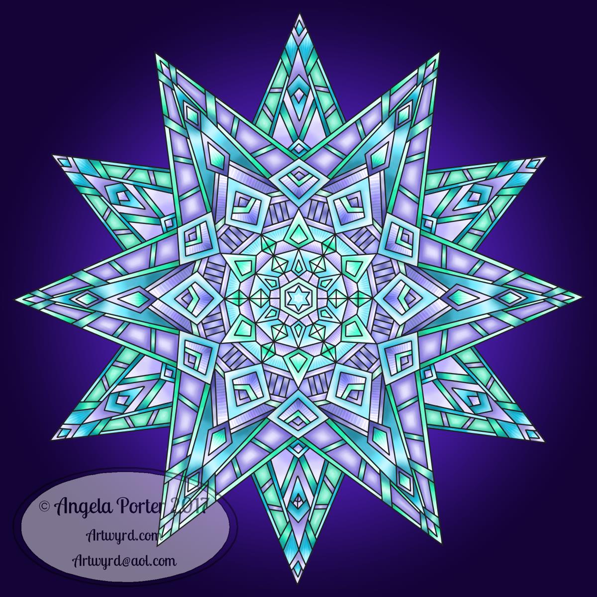 snowflake Angela Porter 2017 coloured1