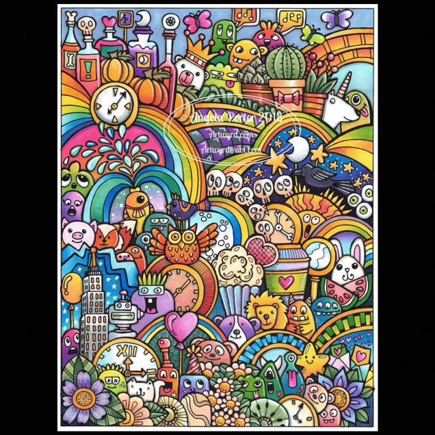 Angela Porter Inktober 2018 Day 15 Clock