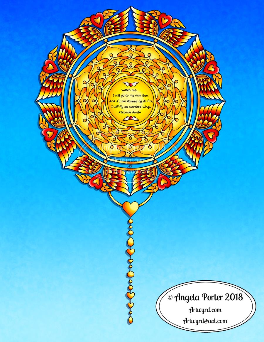 Angela Porter Inktober 2018 Day 19 Scorched