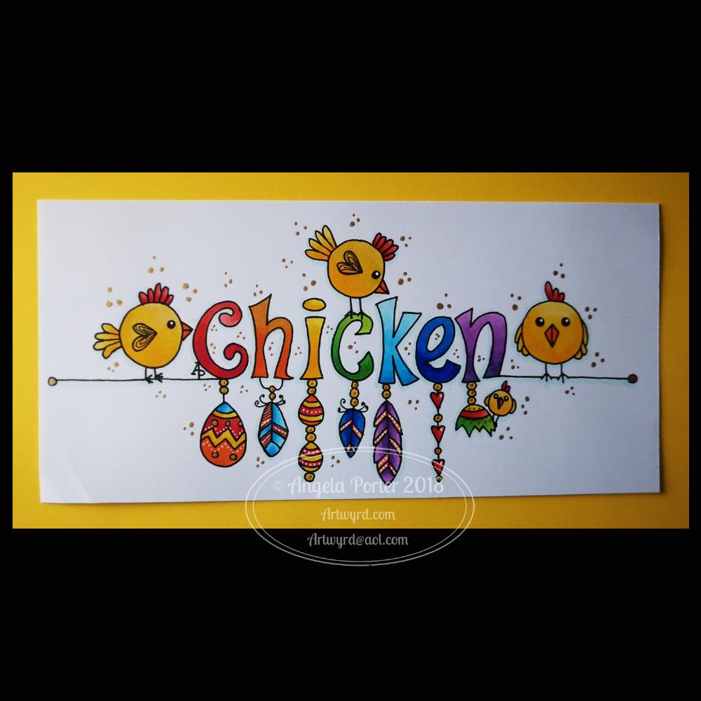Angela Porter Inktober 2018 Day 5 - Chicken
