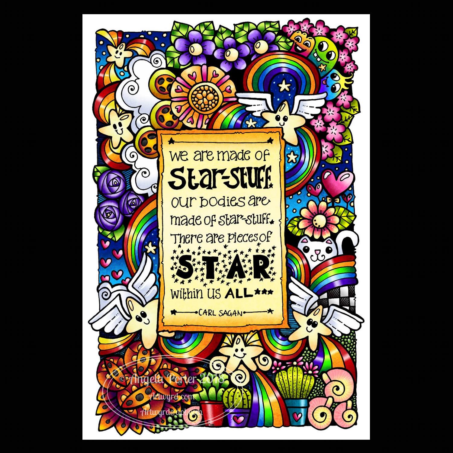 Angela Porter Inktober 2018 Day 8 Star