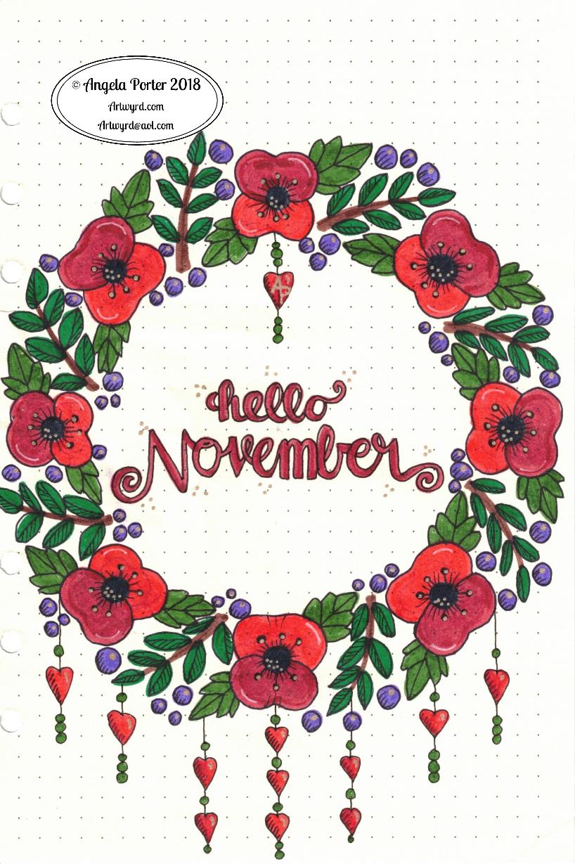 Angela Porter November Bujo 2018