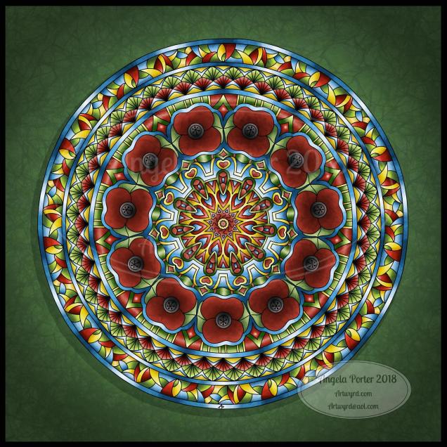 Angela Porter Remembrance Mandala 2018