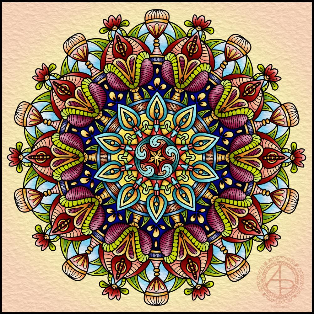 Mandala 21 March 2019 © Angela Porter 