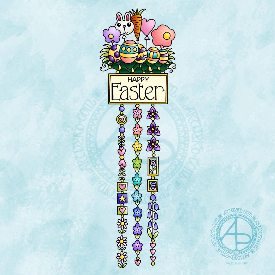 Easter Dangle Design © Angela Porter 
From 'A Dangle A Day'﻿