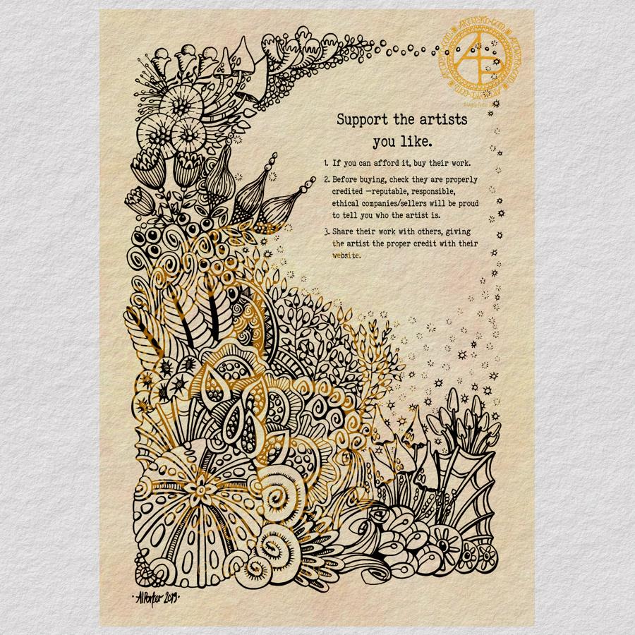 Support the artists you like © Angela Porter 2019 - Artwyrd.com