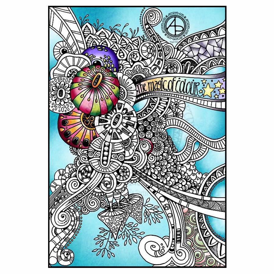 The magic of colour WIP © Angela Porter 2019 - Artwyrd.com