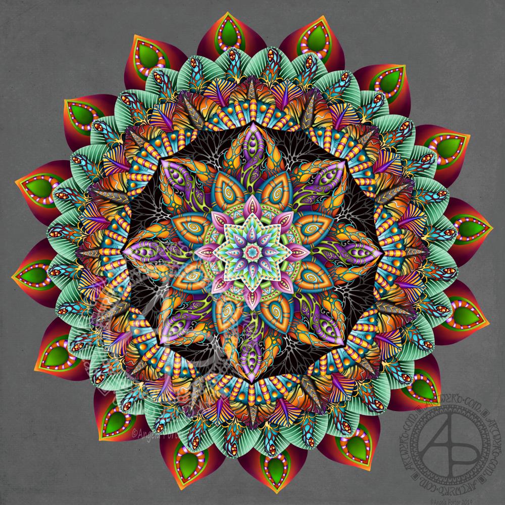 Amazing Mandala-nearly done ©Angela Porter 2019 Artwyrd.com