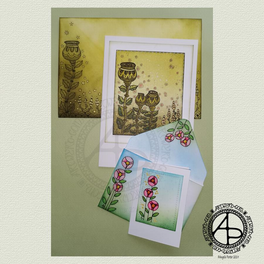 Entangled Cards and Envelopes © Angela Porter | Artwyrd.com